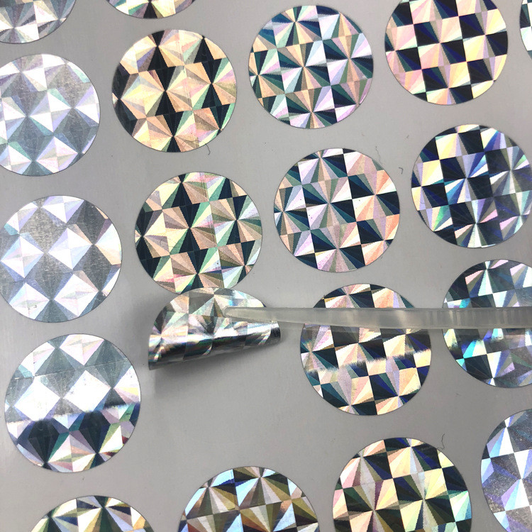 Anti Counterfeit Custom Holographic Vinyl Stickers CMYK Color / Pantone Color