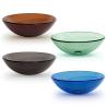 Buy cheap Tea Bronze Multi Colored Kitchen Bathroom Sinks Top Mount Tempered Glass from wholesalers