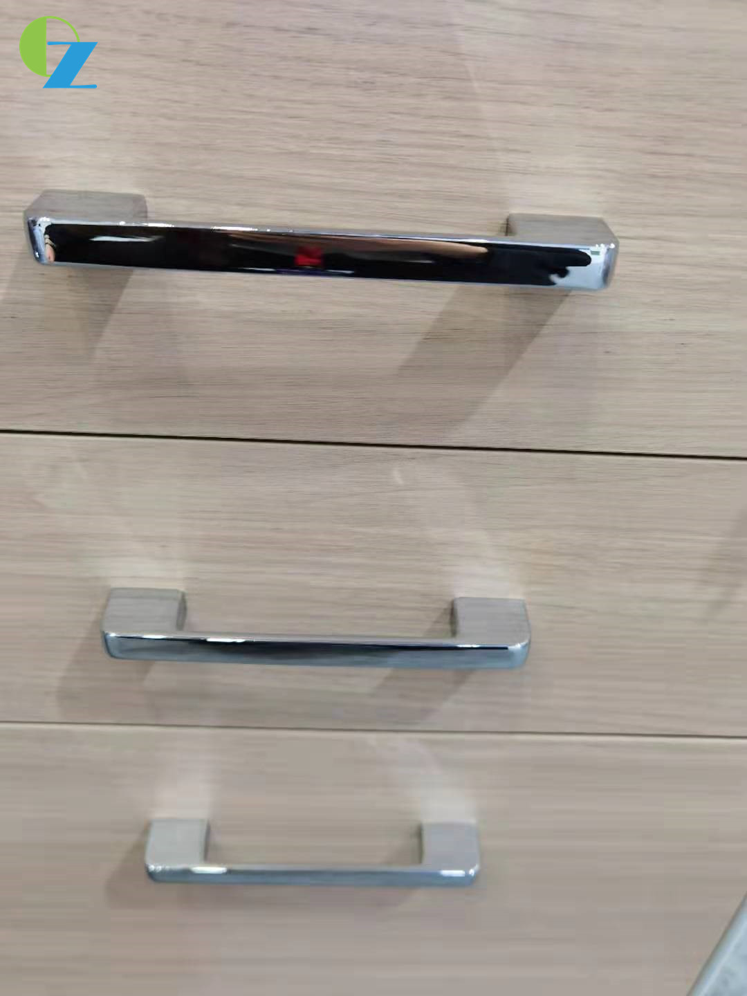 5mm Slim Edge 3 Drawer Steel Filling Cabinet Nature Style 3 Metal Handles