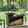 Buy cheap Upgrade Your Outdoor Cooking Experience With Easy To Clean Black Corten Steel Barbecue Grills from wholesalers