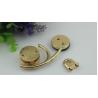 Buy cheap Purse hardware metal multi-colorful decorative gold metal clip lock with nickel free from wholesalers
