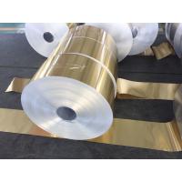 Buy cheap Fin Stock Epoxy Coated Aluminum Foil 0.145MM Various Width With Blue / Golden product