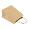 Buy cheap Flat Bottom Personalized Brown Paper Bags With Paper Twisted Cord Handle from wholesalers