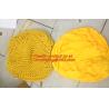 Buy cheap hand made orange, white, black, color crochet knit pouf crochet knit Ottoman Floor Cushion from wholesalers