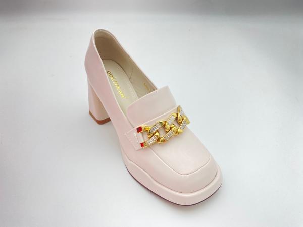 Buy cheap Women white high heels with thick soled and easy to take off summer for lady from wholesalers