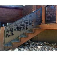 Buy cheap Polished Aluminium Stair Balustrade Fireproof Exterior Aluminum Handrail product