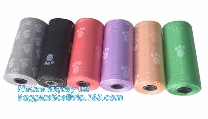 Biodegradable Compostable Scented High Quality HDPE Plastic Baby Nappy Sacks Baby Diaper Bags with Tie Handles, bagease