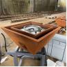 Buy cheap Outdoor Pool Corten Steel Gas Fire Pit Bowl With Water Feature from wholesalers