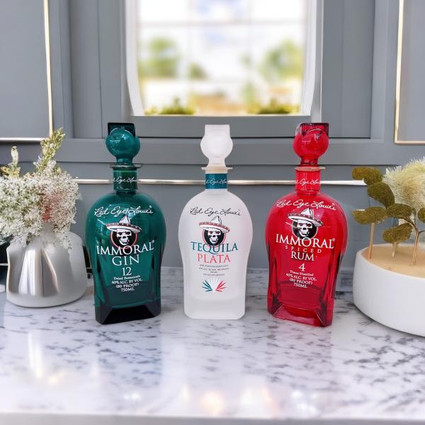 Buy cheap Tequila Frosted Glass Bottle/Frosting/ Hot Stamping/Hollow Stoppers from wholesalers