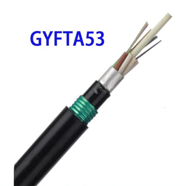 Buy cheap Stranded Loose Tube GYFTA53 Underground Fiber Optic Cable from wholesalers