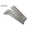 Buy cheap No Rust Silver Metal Straws Straight , Cocktail Drink Straws Bulk Packaging from wholesalers