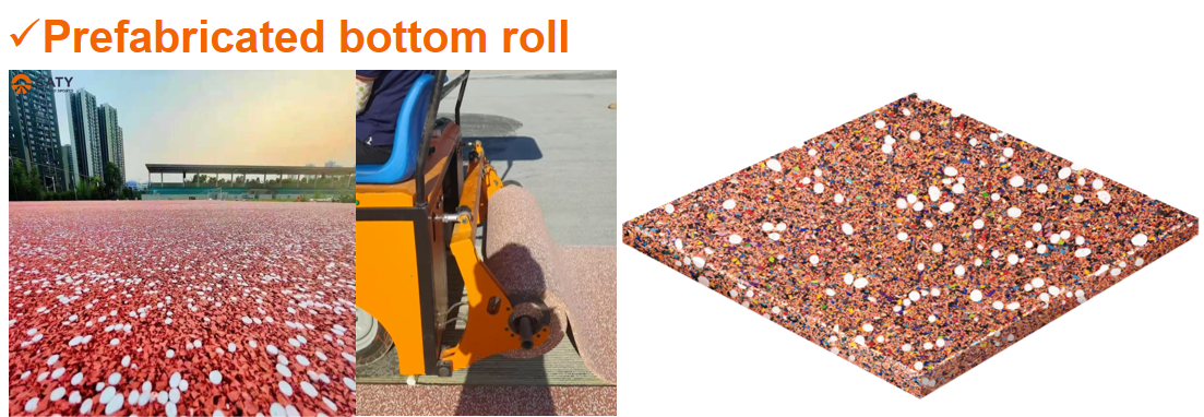 Weather-resistant Colorfast Rubber Athletic Track EPDM Rubber Running Track with Trackway Installation