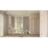 Buy cheap Arched Stainless Steel Bedroom Wardrobe with Integrated Desk from wholesalers