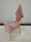 Flannel Stainless Steel Leg Dining Chairs