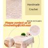 Buy cheap Hand Crochet table clothing - table cover - white, wedding and banquet, blanket, clothes from wholesalers