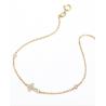 Buy cheap Online Gold Jewelry 0.13ct 18K Gold Diamond Cross Bracelets Meaningful Souvenir from wholesalers