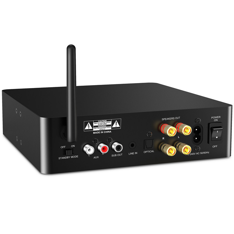 Home Audio Bluetooth Stereo Power Amplifier 100W 2 Channel Power Amplifier System With HDMI Optical