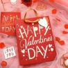 Buy cheap Full Print Competitive Special Valentine's Day Luxury Red Gift Shopping Paper Bags from wholesalers