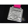 Buy cheap 2016 Sports Marathon 10k 5k 1k Riding Events Metal Award Medal With Red RIbbon Antique Silver Plating from wholesalers