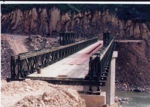 China Q345B Q460C Steel Structure Bailey Truss Bridge Army Bailey Bridge on sale