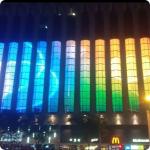 Outdoor RGB LED Mesh Screen Waterproof Ip65 For Large Advertising Display