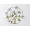 Buy cheap Decorative Tree Flower Oval Rose Gold Metal Wall Decor from wholesalers