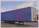 Aluminum Alloy Rail Curtain Side Trailer 2 Inches Kingpin Length Curtain