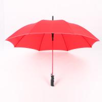 Buy cheap 23 Inch Red Straight Handle Umbrella Red Pole And Black Handle For Ladies product
