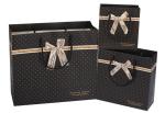 Chinese Factory Sales Korean Black Spotted Gift Bags Paper Bags Handbags Bags
