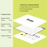 Buy cheap Magnetic Dry Erase Monthly Fridge Calendar White Black For Refrigerator from wholesalers