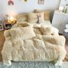 Buy cheap Double Queen King Solid Color Thickened Warm Mink Velvet 4pcs Set for Autumn Winter from wholesalers