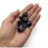Buy cheap Surface Hand Carved Resin Polyhedral Dice Set Metallic Brass from wholesalers