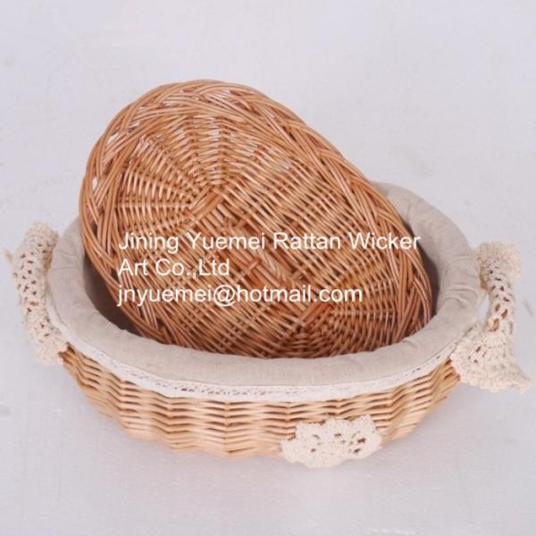 Buy cheap wicker basket willow baskets storage baskets Cheristmas basket wicker bread basket from wholesalers