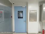 Galvanized Steel Cleanrooms Doors , Medical Clean Room Door With Glass Window