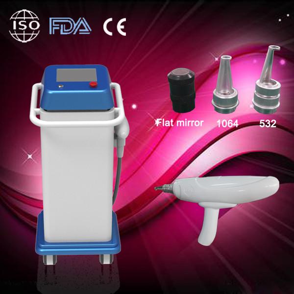 Buy cheap Hot beauty equipment! 3 probes powerful yag laser tattoo removal beauty machine from wholesalers