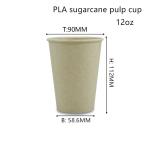 Biodegradable Bamboo Fiber PLA Paper Drinking Cups ISO9001