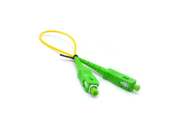 Buy cheap Single Mode Sm 9/125 Fiber Optic Patch Cord APC / UPC Polishing Optical Fiber Jumper from wholesalers