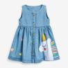Buy cheap Summer Children'S Clothing Girls Printed Dress Children'S Denim Dress from wholesalers