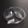 Buy cheap 3 Compartment Eco Friendly PET Plastic Food Tray With Customized Color from wholesalers
