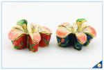 Metal Material Beautiful Flower Shape Crystal Trinket Box SCJ564