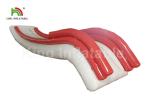 Airtight Outdoor Pink / White Inflatable Yacht Slide Water Toy With Customized