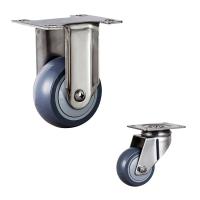 Buy cheap 3'' Waterproof Trolley Fixed PU Stainless Steel Caster Wheels product
