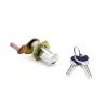 Buy cheap Curved Key Fire Box Lock D23.5mm * L52mm Nickel Finish Brass Cylinder from wholesalers
