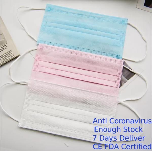 Buy cheap Multiple Color Disposable Non Woven Face Mask Size 17 * 9.7cm Anti Dust from wholesalers