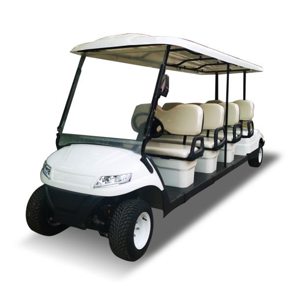 Buy cheap White 8 Seater High Performance NEV Golf Cart Vehicle 120Miles 48v 60v 72v For Community Club from wholesalers