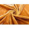 Buy cheap 330GSM Micro Velvet Fabric / Velvet Clothing Material Warp knitting Orange from wholesalers