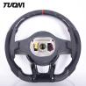 Buy cheap Black Leather Mercedes Benz Steering Wheel Carbon Fiber Car Accessories from wholesalers