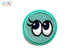 Cute Emoji Twill Iron On Embroidered Patches Rayon Thread For Kids Jeans Jacket