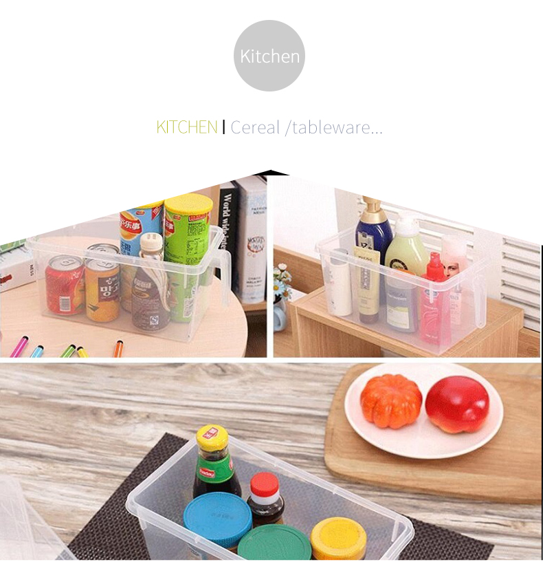 3L 5L 6L Stackable Storage Bins With Handles For Freezer Kitchen