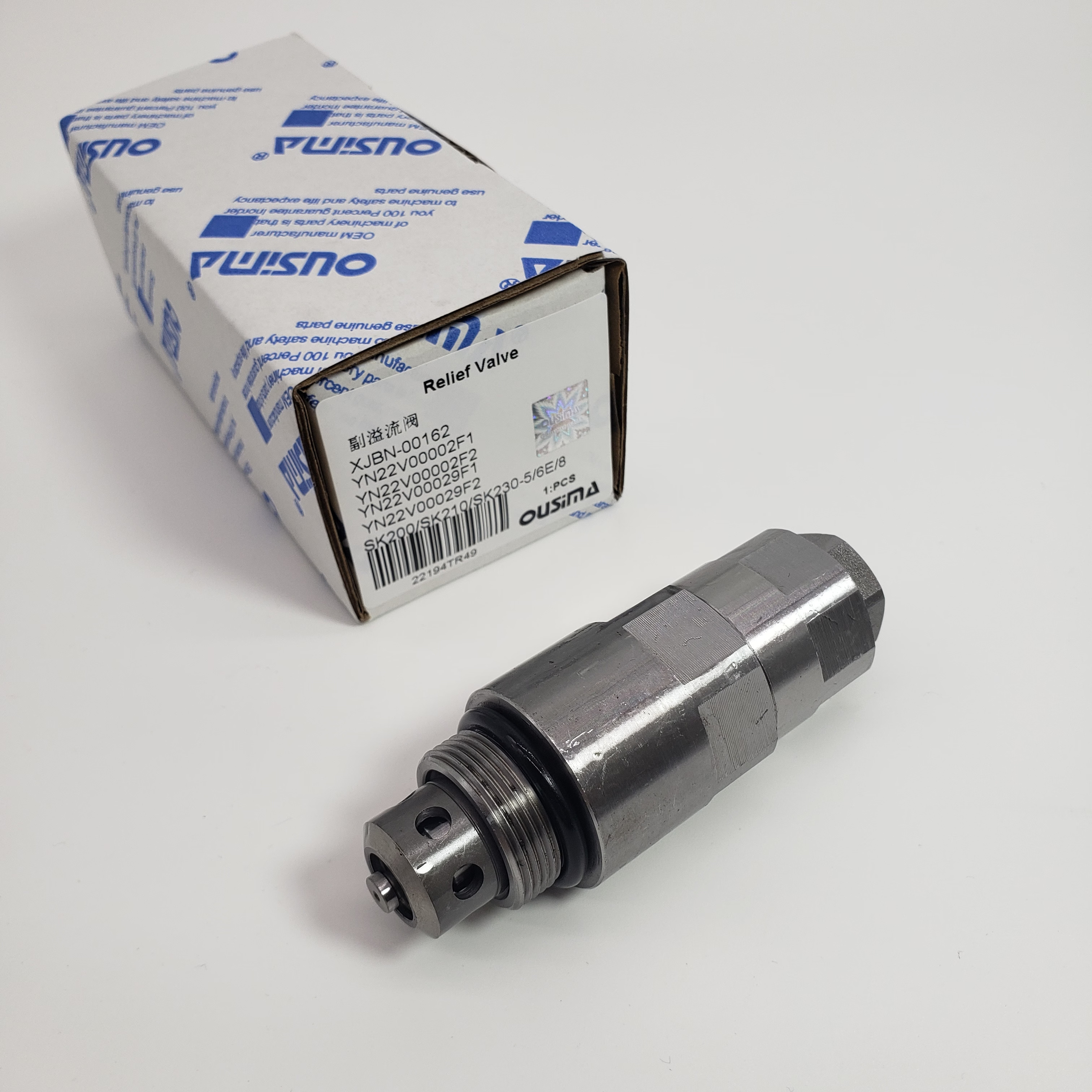 XJBN-00162 YN22V00002F1 Relief Valve YN22V00002F2 YN22V00029F2 For KOBELCO SK200 SK210 SK230-5